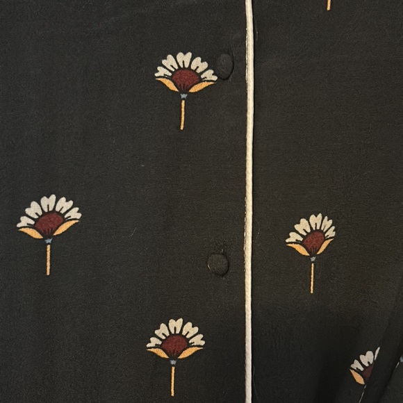 Black K/Lab Button-Up Sleep Dress - Picture 4 of 9